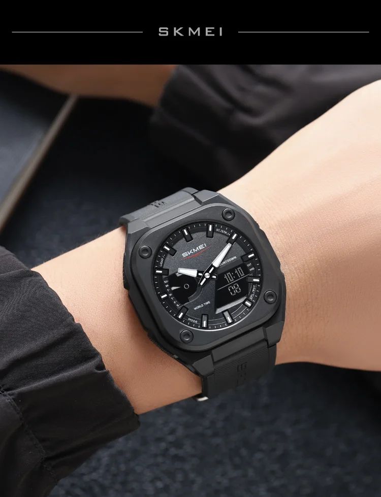 SKMEI Original Premium Analog-Digital Watch – Multi-Function Tactical Sports Watch