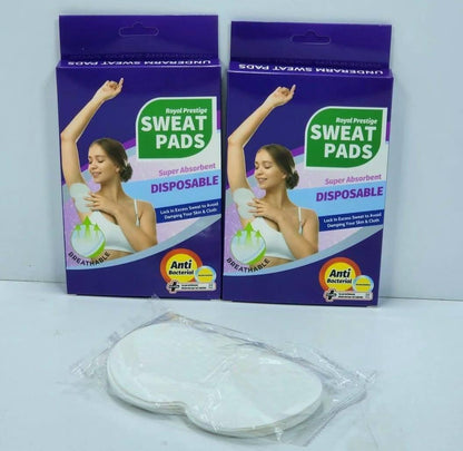 Afraz Pack of 10 Breathable Underarm Sweat Pads – Ultra-Absorbent Disposable Shields