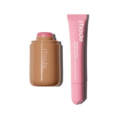 Afraz Rhode Lip Tint & Pocket Blush Set – Hydrating Lip Treatment & Dewy Cream Cheek Blush (All Shades)