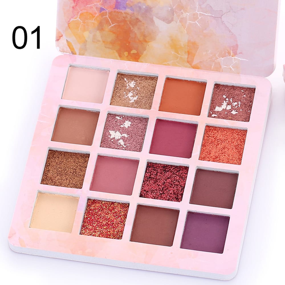 Afraz Luxury 16-Color Eyeshadow Palette – Highly Pigmented Matte & Shimmer Kit