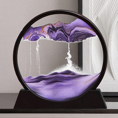 Afraz 3D Moving Sand Art Lamp – Dynamic Flowing Sand Picture Hourglass Table Night Light for Office & Home Decor