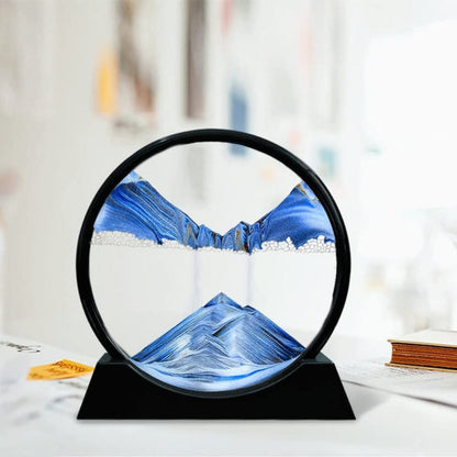 Afraz 3D Moving Sand Art Lamp – Dynamic Flowing Sand Picture Hourglass Table Night Light for Office & Home Decor