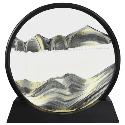 Afraz 3D Moving Sand Art Lamp – Dynamic Flowing Sand Picture Hourglass Table Night Light for Office & Home Decor