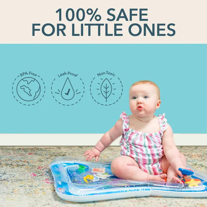 Afraz Premium Inflatable Baby Water Play Mat – Tummy Time Sensory Activity Center