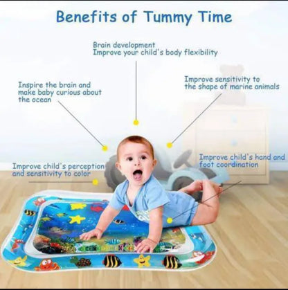 Afraz Premium Inflatable Baby Water Play Mat – Tummy Time Sensory Activity Center