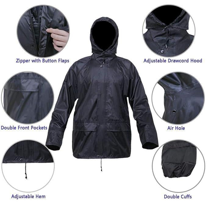Afraz Premium Waterproof Rain Suit – Lightweight & Durable Raincoat for Men & Women