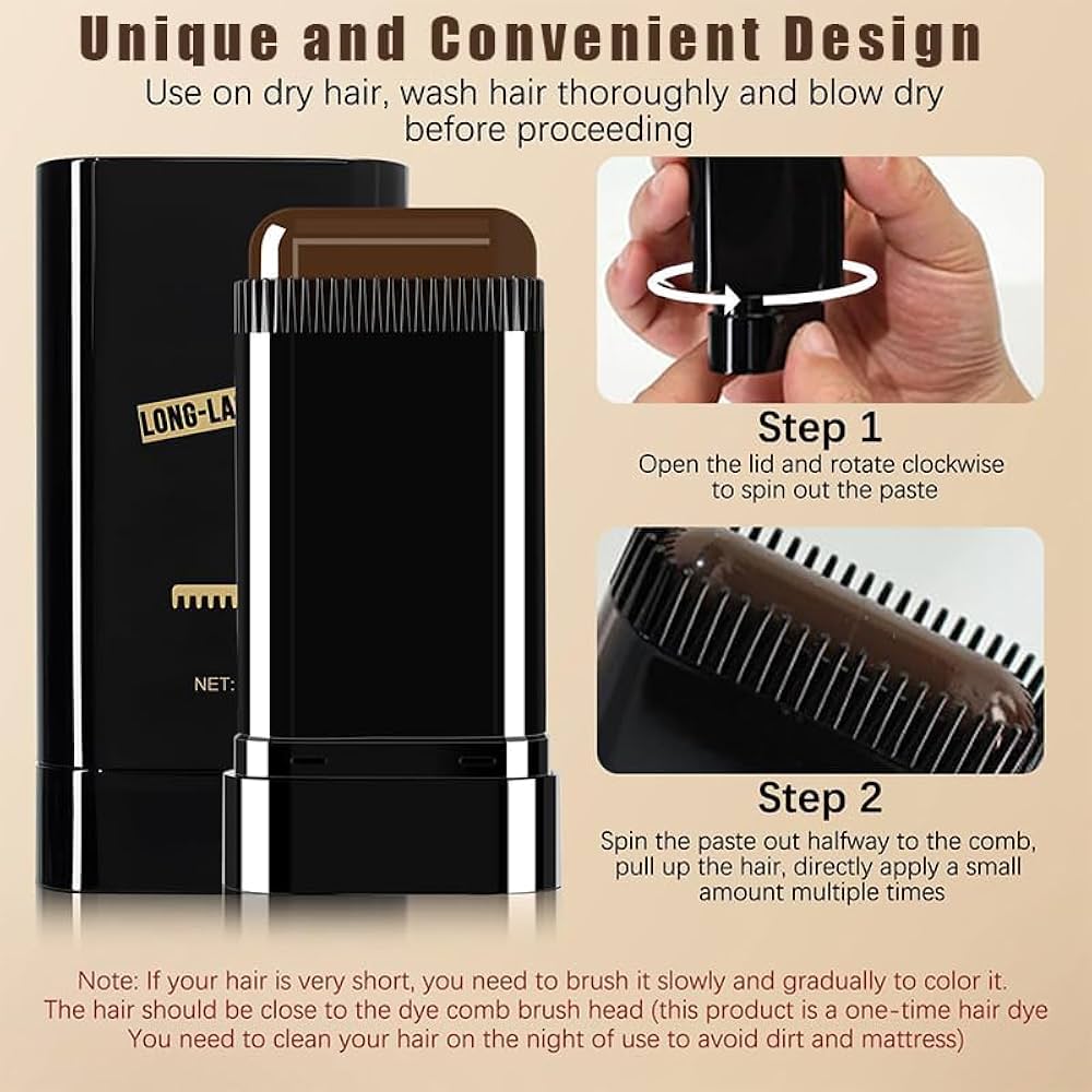Afraz Instant Hair Color Stick (20g) – Quick & Easy Gray Root Touch-Up Pen