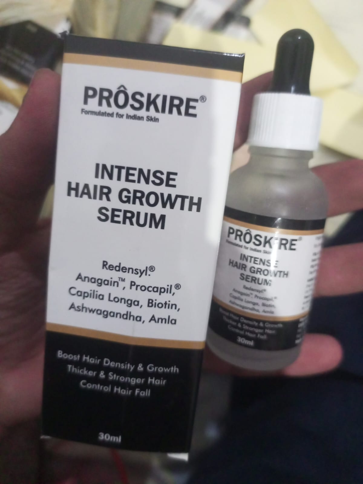 Proskire Premium Intense Hair Growth Serum – 30ml Daily Hair Fall Control Activator