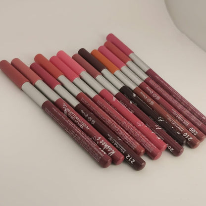 Afraz Kashee's Pack of 12 High-Pigmented Smooth Lipsticks – Creamy Nude Shades Kit