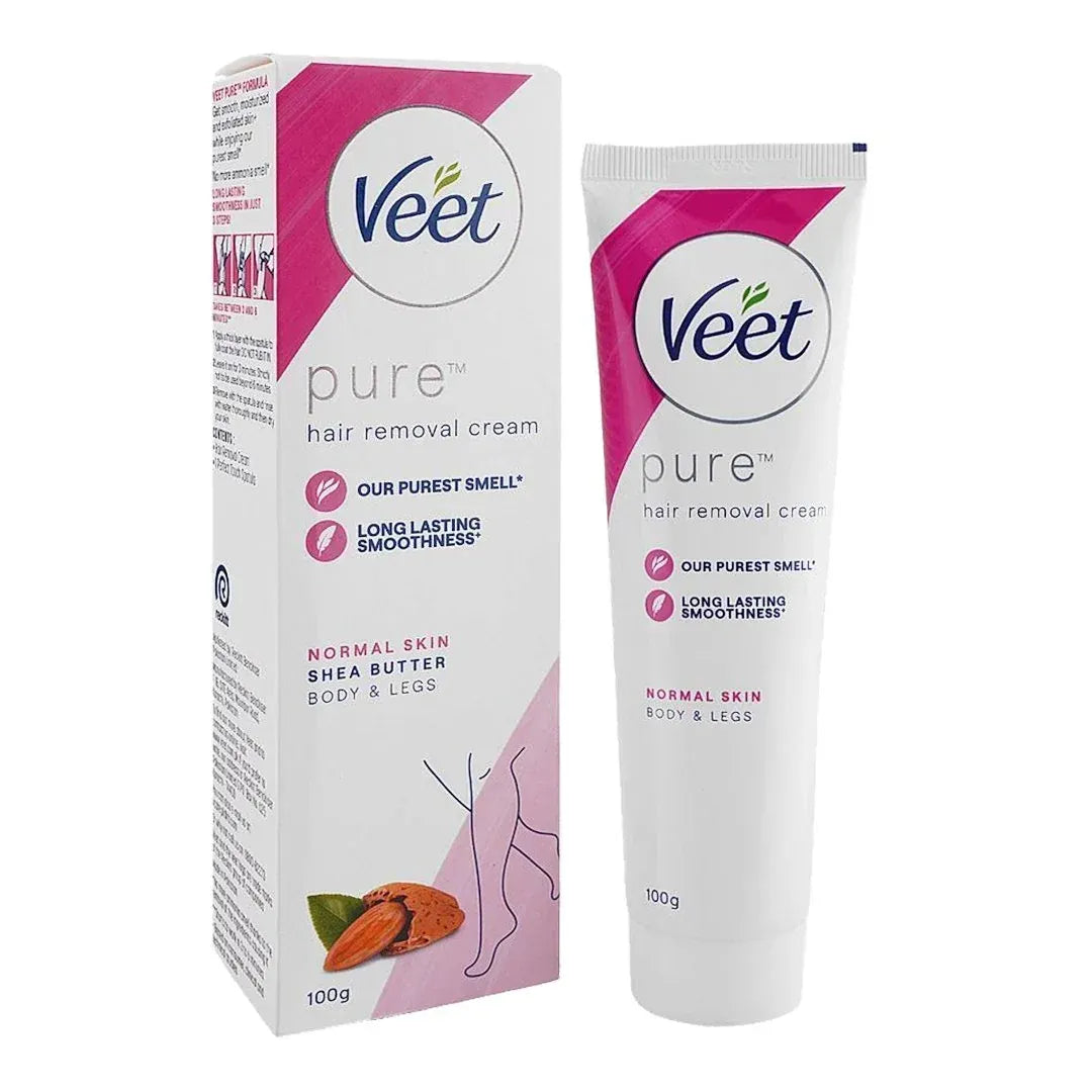 Veet Pure Hair Removal Cream for Normal Skin (100g) – Gentle & Effective Formula