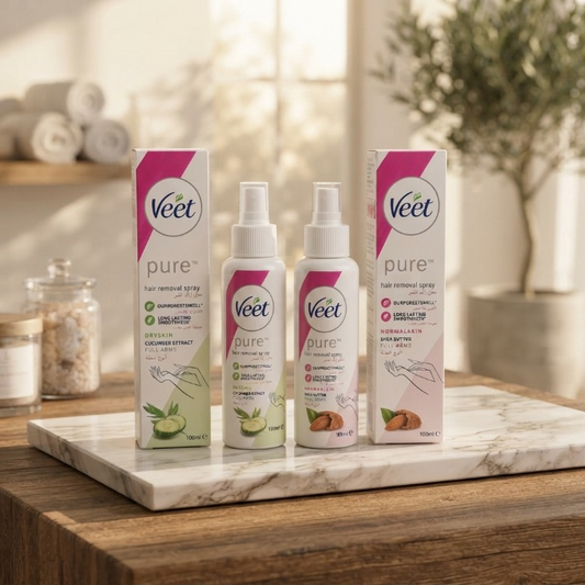 Veet Smooth & Fresh Hair Removal Spray (100ml) – Quick & Painless Smooth Finish Formul