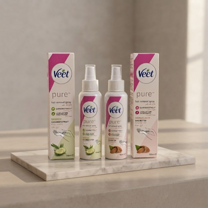 Veet Smooth & Fresh Hair Removal Spray (100ml) – Quick & Painless Smooth Finish Formul