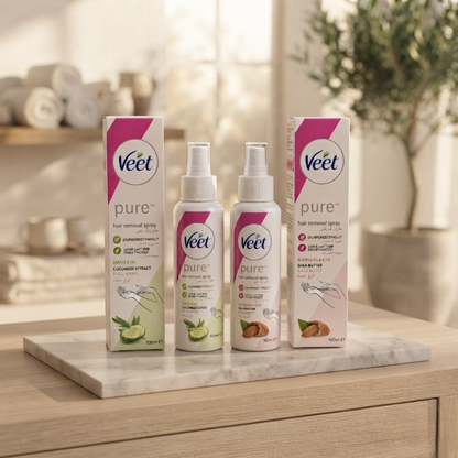 Veet Smooth & Fresh Hair Removal Spray (100ml) – Quick & Painless Smooth Finish Formul