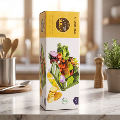 Kitchen Ideas 16-in-1 Multifunctional Vegetable Chopper by Afraz | Premium Stainless Steel Interchangeable Blades Slicer Set