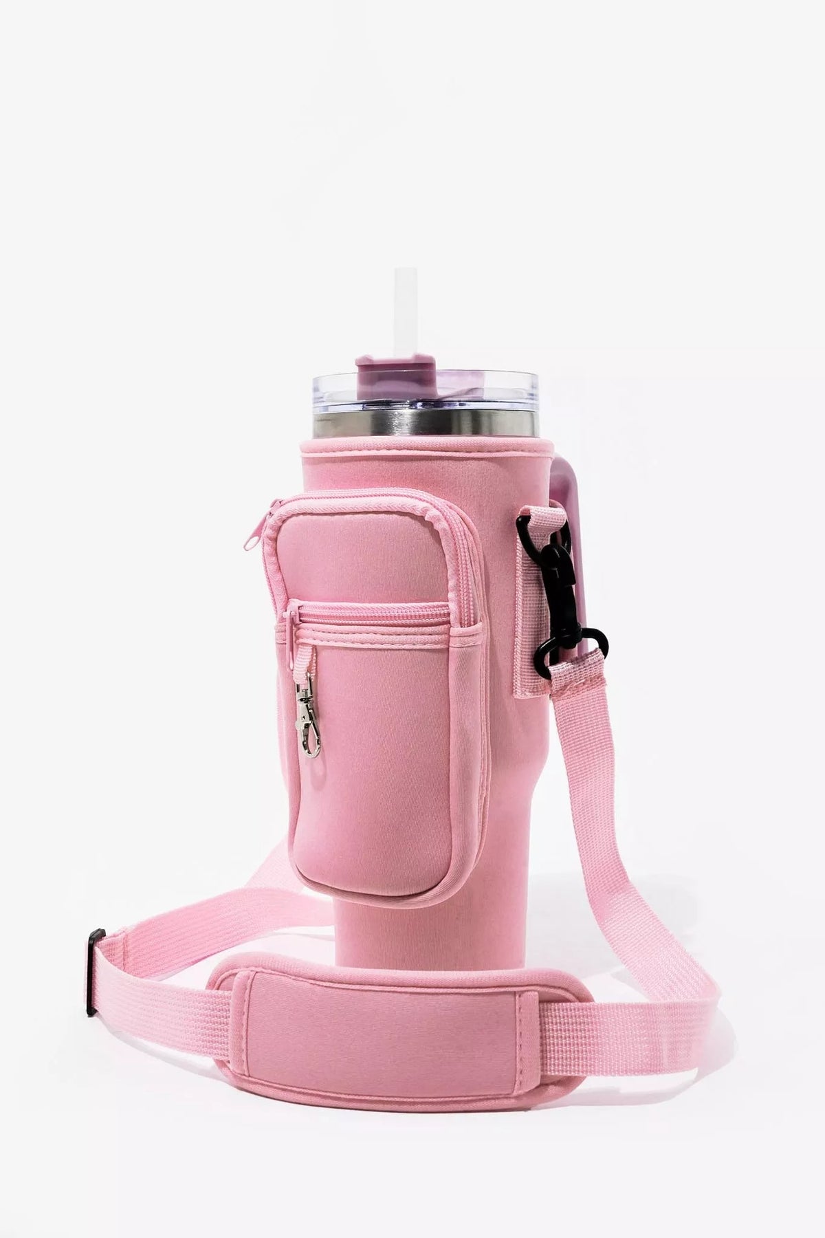 Afraz Smart 40oz Tumbler Bag with Phone Pocket – Insulated Cup Carrying Bag (Blush Pink)