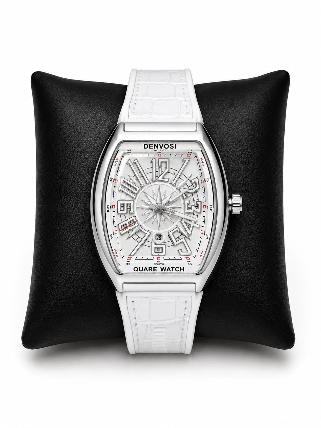 Denvosi Premium Quartz Watch Model 6177 – Classic Fashion Accessory (Green White)