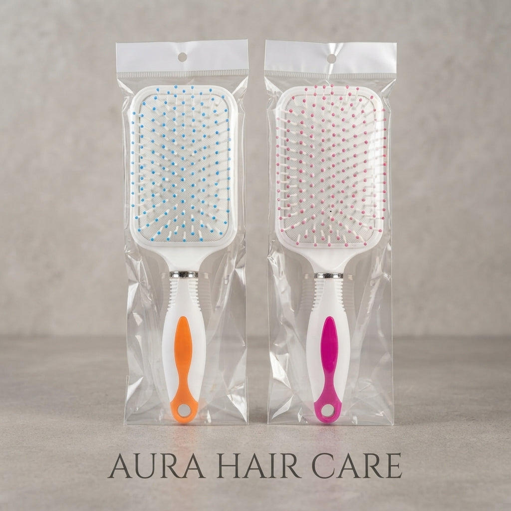 Afraz Aura Smart Hair Care Paddle Brush – Durable Lightweight Detangling Brush