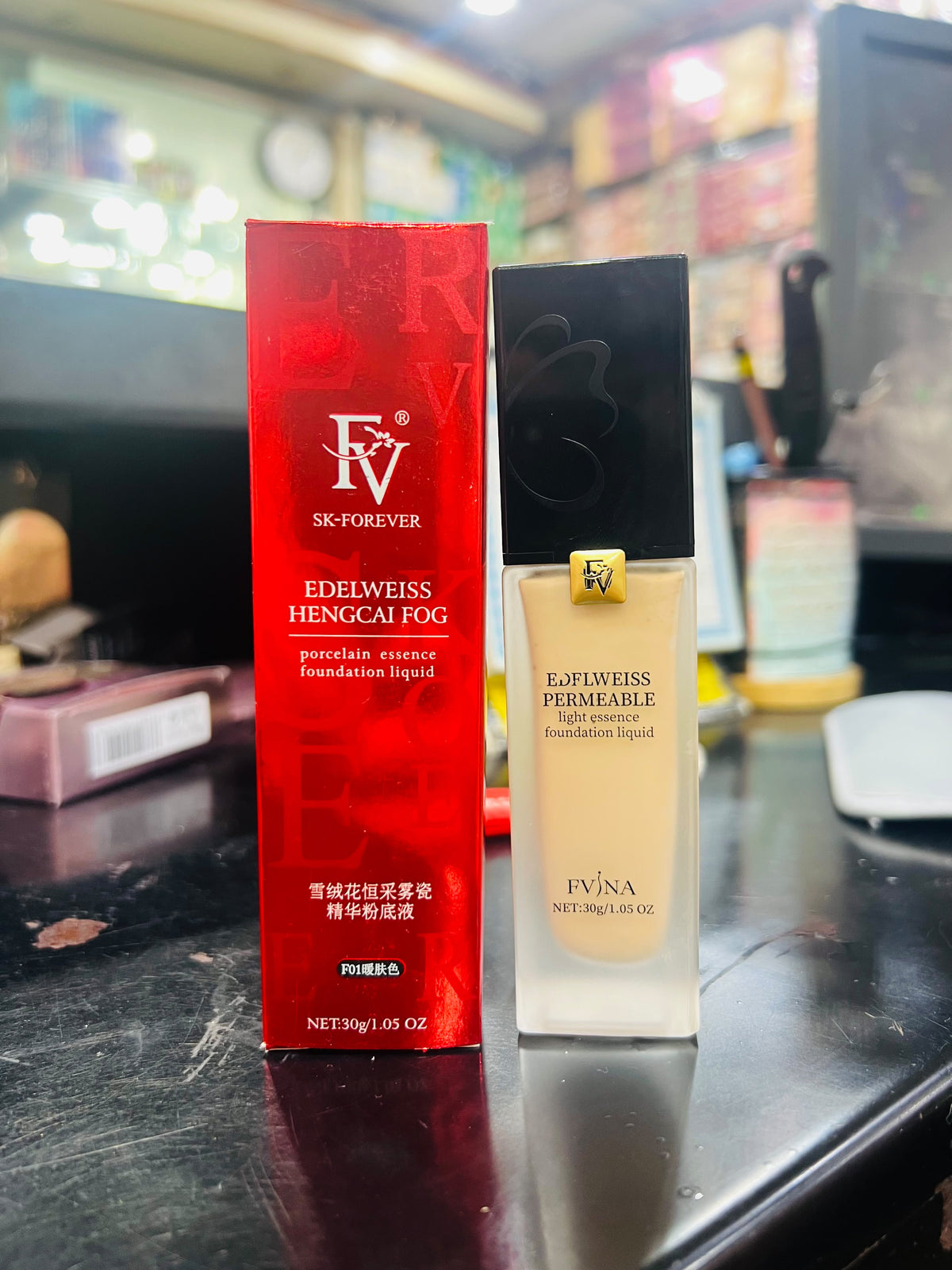 Afraz Smart FV Edelweiss Permeable Light Essence Foundation Liquid (1 PC)