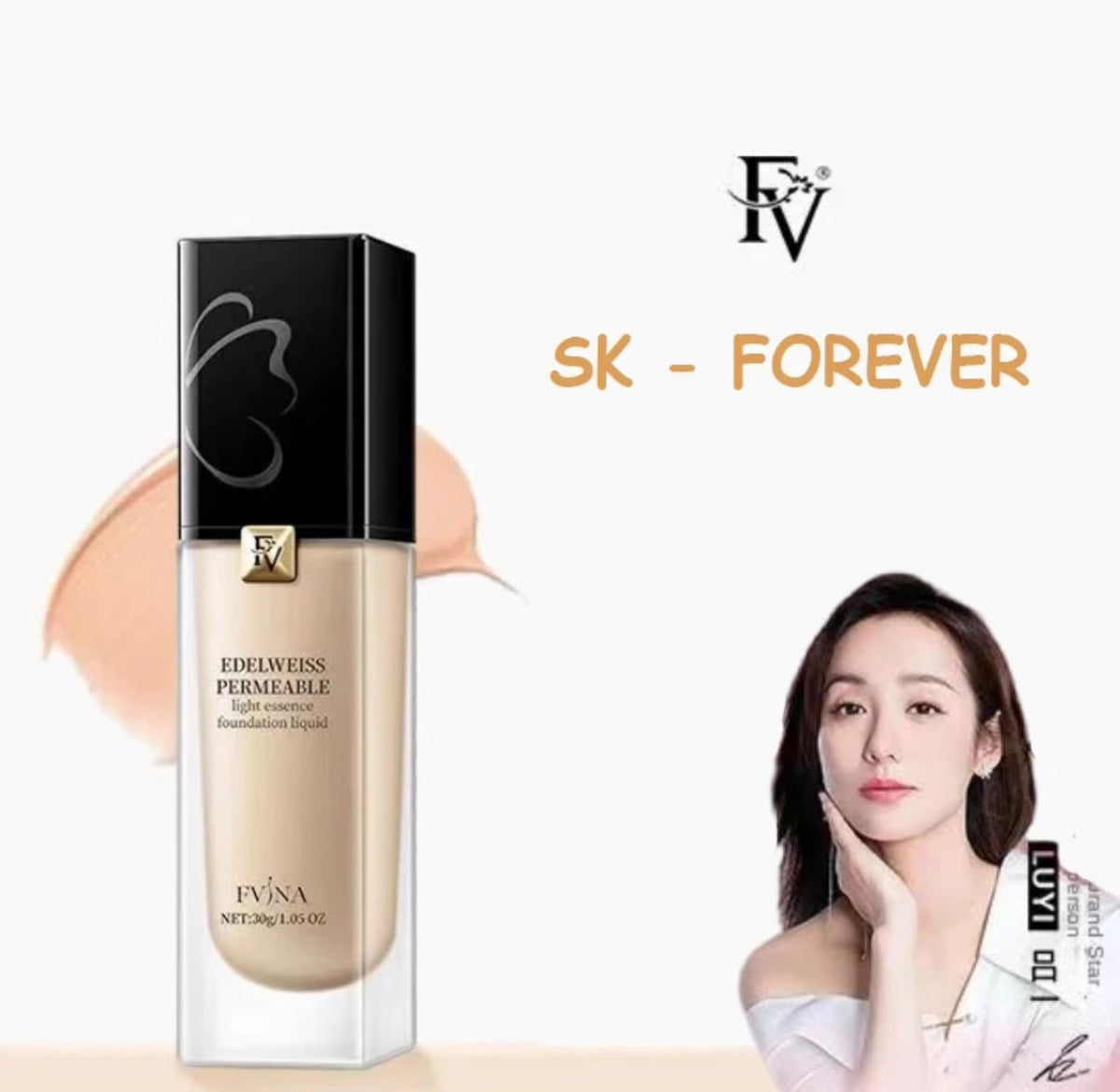 Afraz Smart FV Edelweiss Permeable Light Essence Foundation Liquid (1 PC)