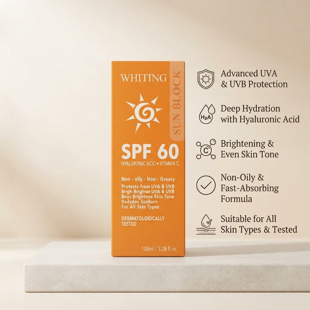 Afraz Smart Whiting Sunblock SPF 60 – Advanced UV Protection Cream (100ml)