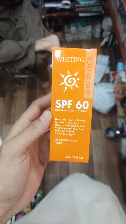 Afraz Smart Whiting Sunblock SPF 60 – Advanced UV Protection Cream (100ml)