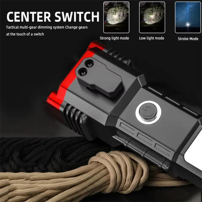 Afraz Smart High-Power LED Tactical Torch – Rechargeable Flashlight & Power Bank