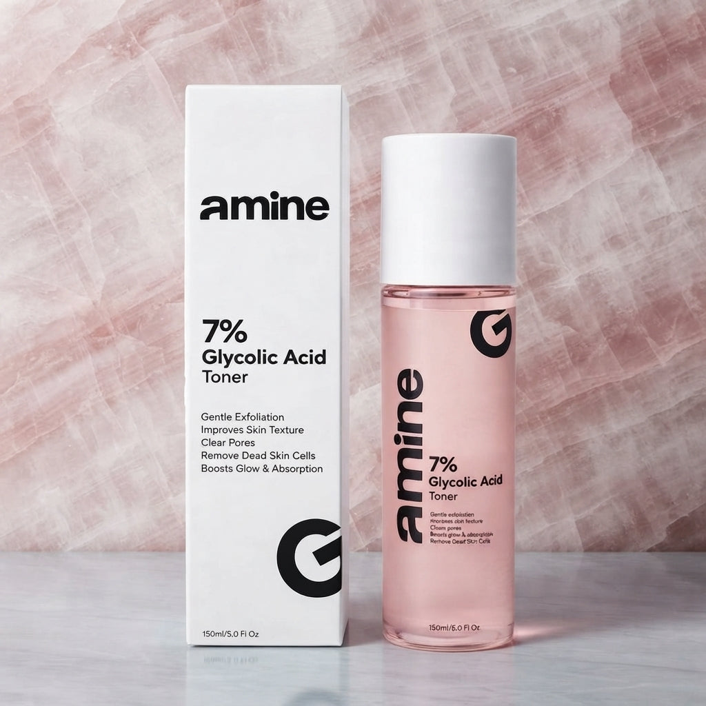 Afraz Amine 7% Glycolic Acid Exfoliating Toner (150ml) – Skin Brightening & Texture Renewal