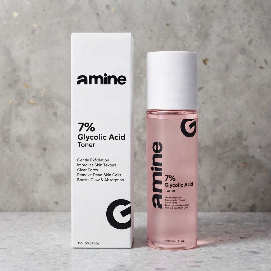 Afraz Amine 7% Glycolic Acid Exfoliating Toner (150ml) – Skin Brightening & Texture Renewal