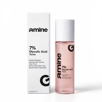 Afraz Amine 7% Glycolic Acid Exfoliating Toner (150ml) – Skin Brightening & Texture Renewal