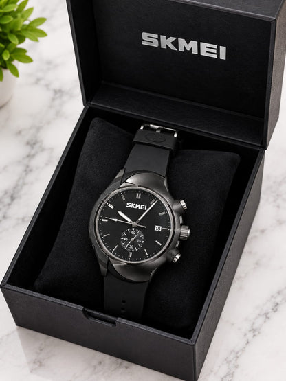 Premium SKMEI Men’s Waterproof Wristwatch with Original Gift Box – Afraz Store