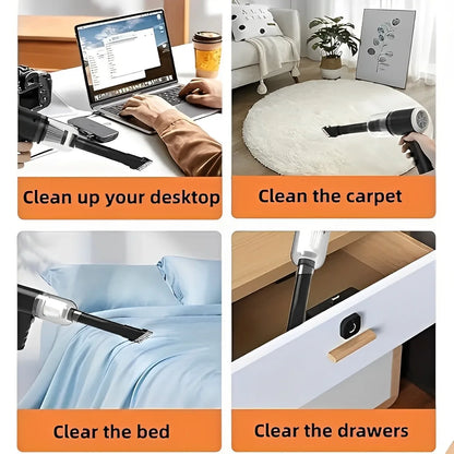 Afraz 3-in-1 Portable Cordless Vacuum Cleaner — Compact Handheld Dust Cleaner with Removable Box
