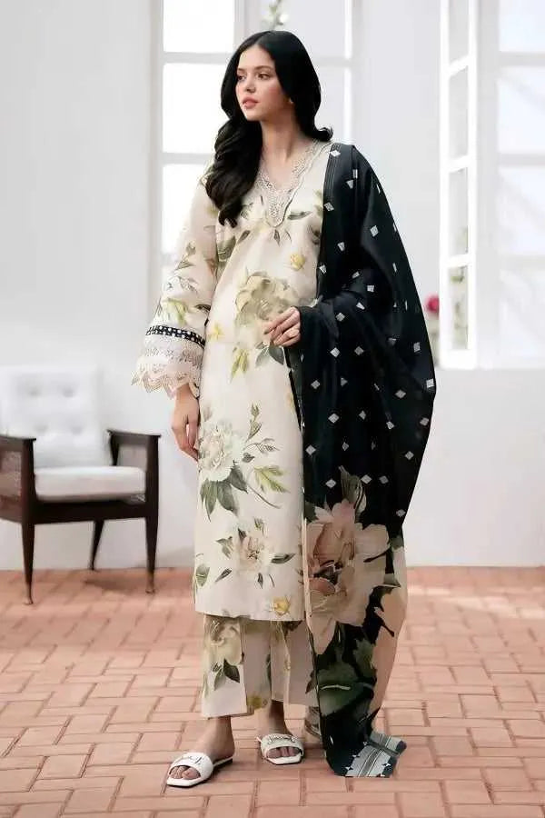 Elegant 3-Piece Digital Print Lawn for women. Available in 10 awesome colors | AFRAZ