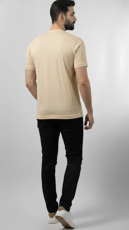 buy Best quality beige color t_shirt for men and women  in pakistan | cash on delivery