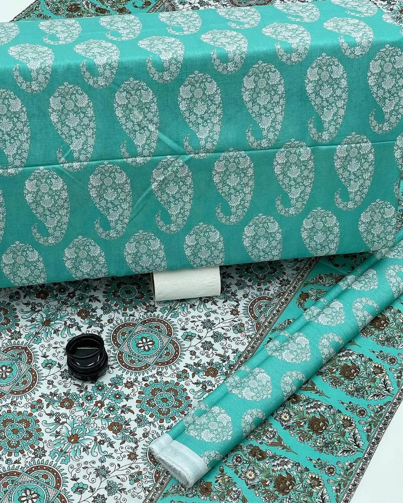 Soft Premium Lawn Digital Print Shirt ,  Premium Lawn Digital Print Trouser ,  Premium Lawn Digital Print Dupatta ,  3 PC | AFRAZ | 4 colors