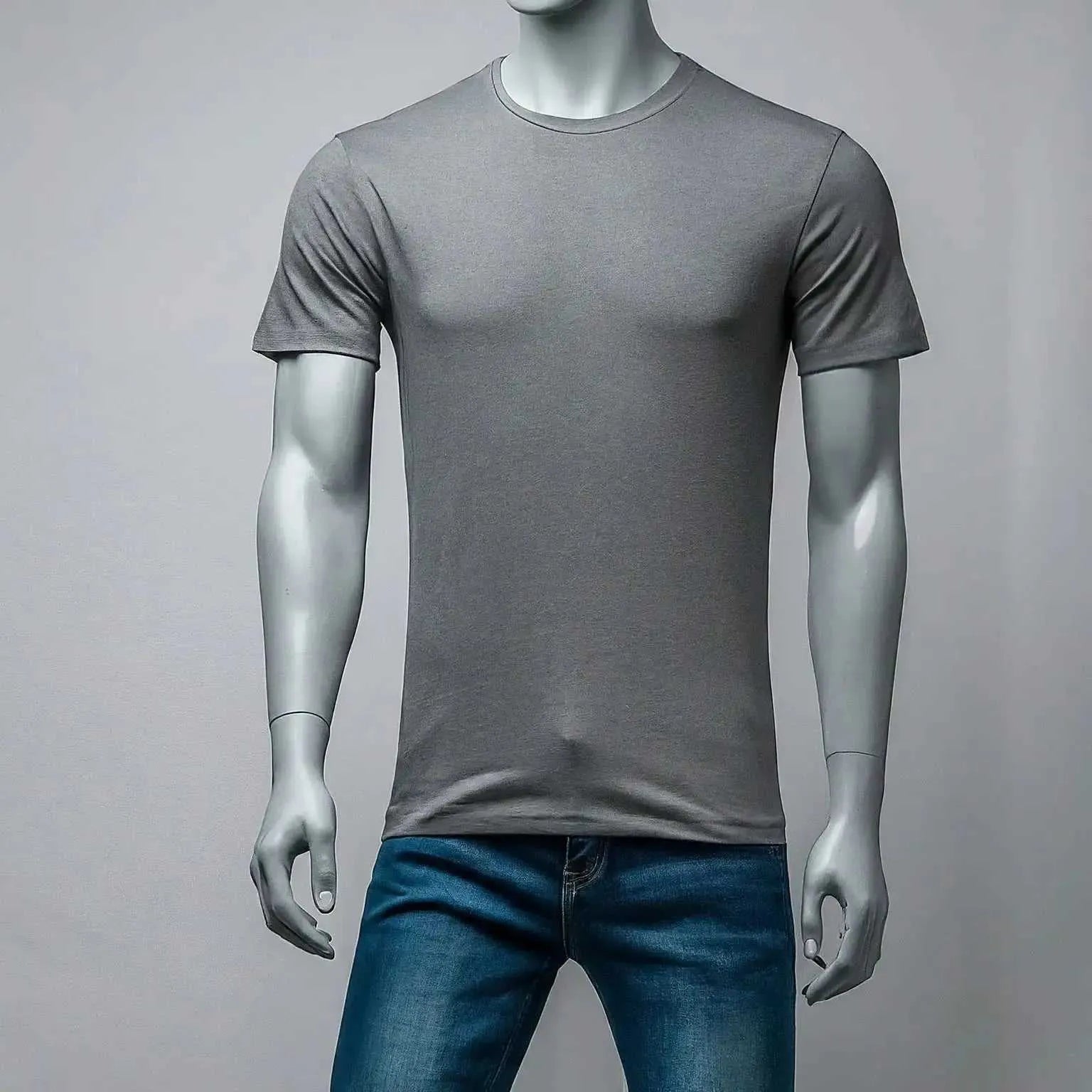 Shop plain gray t shirt online in pakistan in 800 rupees