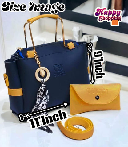Women’s Grey & Maroon Handbag with Wallet Set – Luxury Style Designer Look