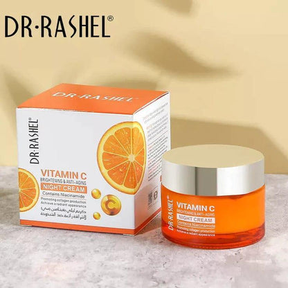 Dr Rashel Vitamin C Night Cream 50ml – Anti-Aging Brightening Moisturizer for Glowing Skin