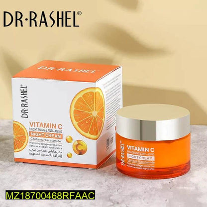 Dr Rashel Vitamin C Night Cream 50ml – Anti-Aging Brightening Moisturizer for Glowing Skin
