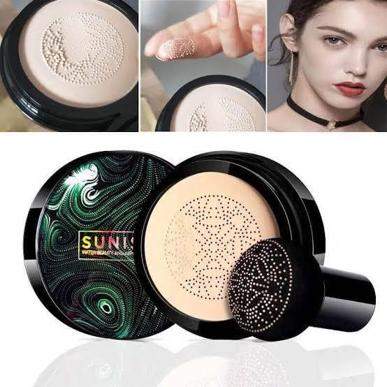 Sunisa Air Cushion Foundation – Black Green Marbled Long Lasting Coverage Compact