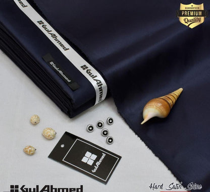 Men’s Navy Blue Satin Silk Plain Suit – Premium All Season VIP Formal Wear