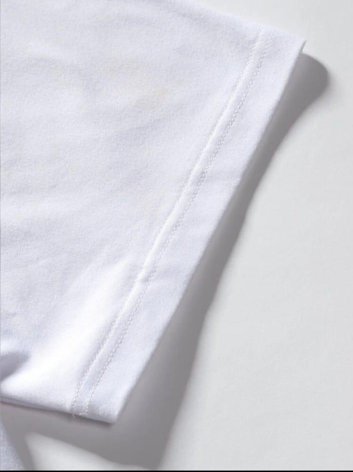 Men’s White Polyester Plain T-Shirt – Soft Comfortable Casual Wear (S to XXL)