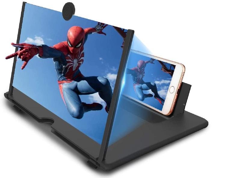 8.5 Inch Portable Phone Video Amplifier Screen – HD Mobile Screen Magnifier (Black)