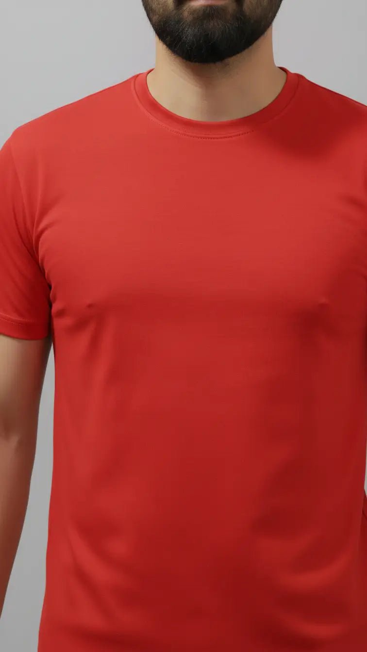 buy flexible and breathable best quality red t shirt from ARAZ.pk | cash on delivery