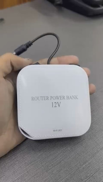 Afraz 12V WiFi Router Power Bank 20000mAh – Heavy-Duty Mini UPS for Seamless Internet Connectivity (Without Adapter - Random Color)