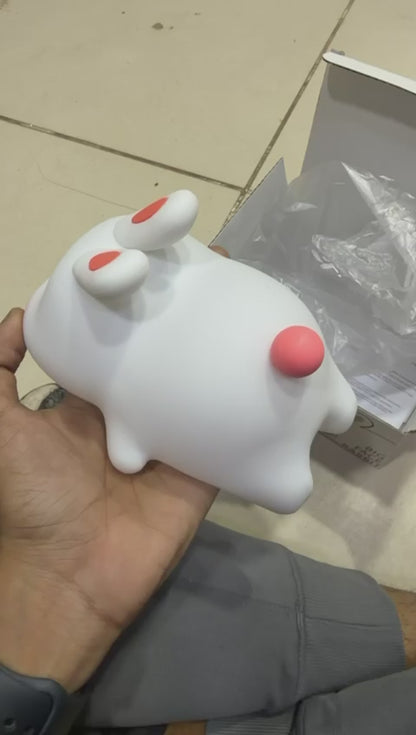 Afraz Cute Rabbit Silicone Lamp – Soft Touch Night Light for Kids Bedroom & Home Decor
