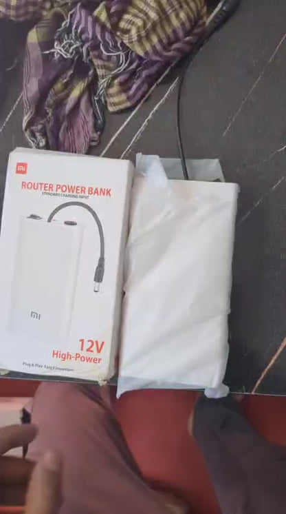 Xiaomi Mi 12V Router Power Bank by Afraz – 20000mAh Mini UPS Battery Backup for Uninterrupted Wi-Fi Internet Connectivity