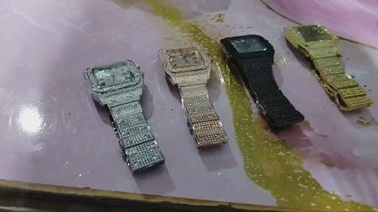 Afraz Ladies Stylish Stone Watch – Luxury Crystal Analog Wristwatch